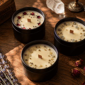 Hand-Poured Soy Coconut Wax Candle with Essential Oils